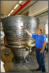 Impact testing of Ariane 5 exhaust nozzle 